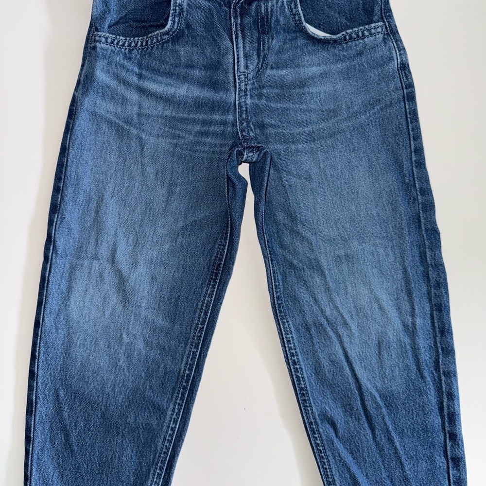 Cat & Jack Boys 4T Blue Elastic-Waist Denim Jeans - Picture 2 of 5